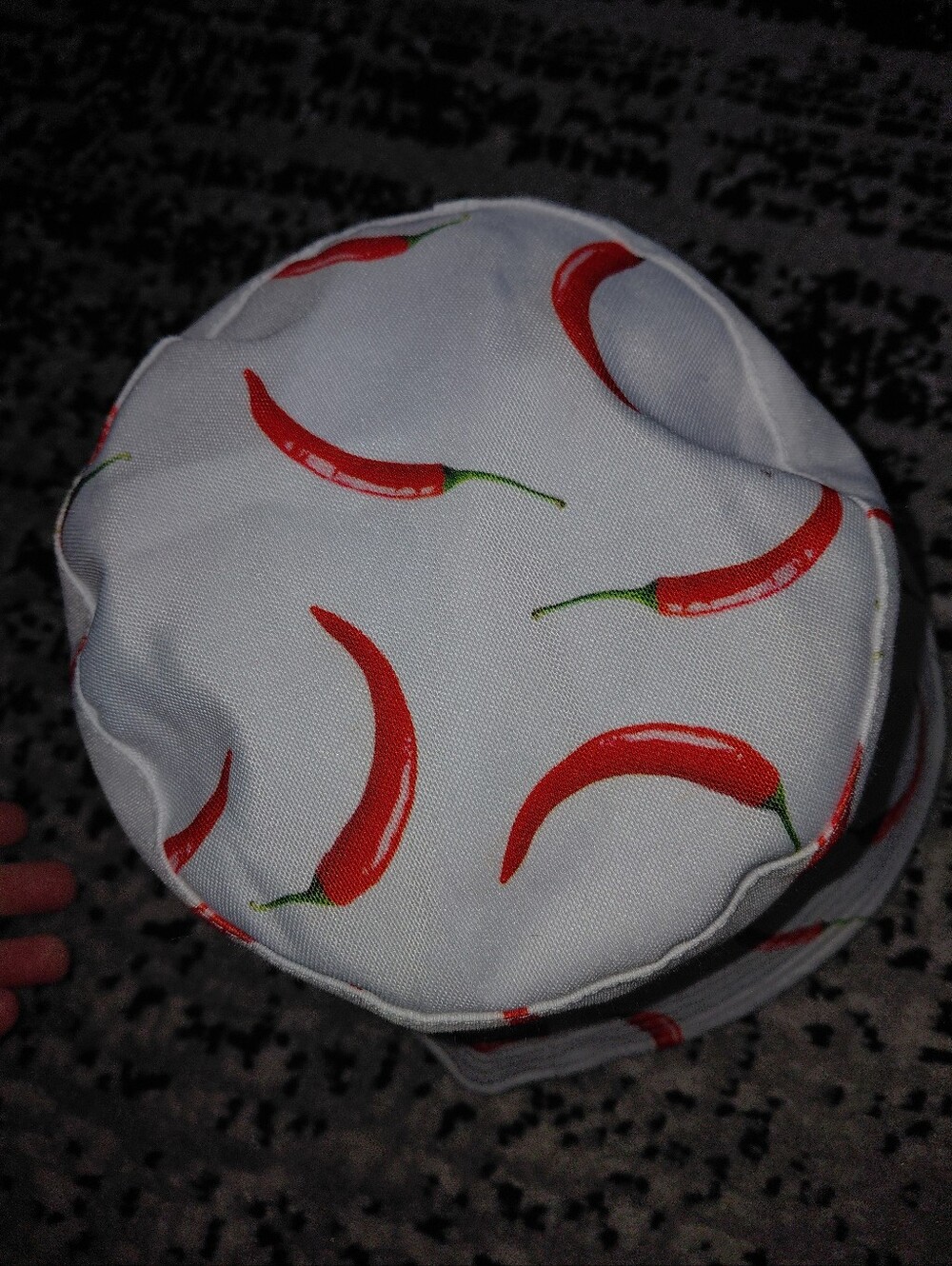 Jeanne Simmons Chili Pepper Bucket Hat White Red Cotton Short Brim NWT CC - Picture 7 of 9